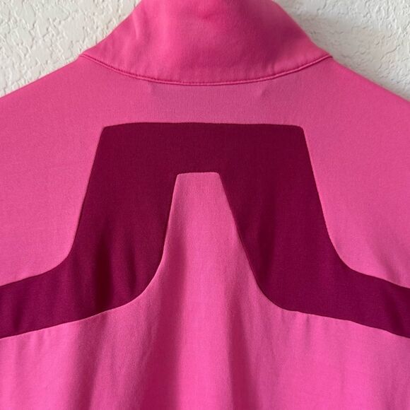 J. Lindeberg Janice Mid Layer Golf Jacket Sz XS Hot Pink Zip Front Performance - Picture 8 of 15